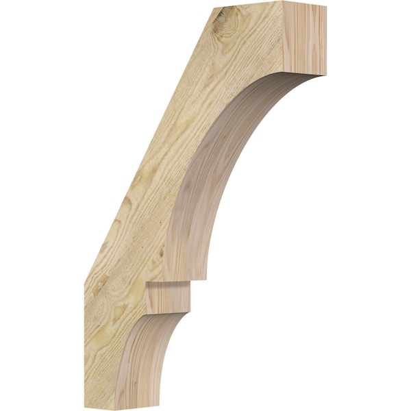 Ekena Millwork 4"W x 16"D x 24"H Balboa Rough Sawn Knee Brace, Douglas Fir BRC04X16X24BOA00RDF - main